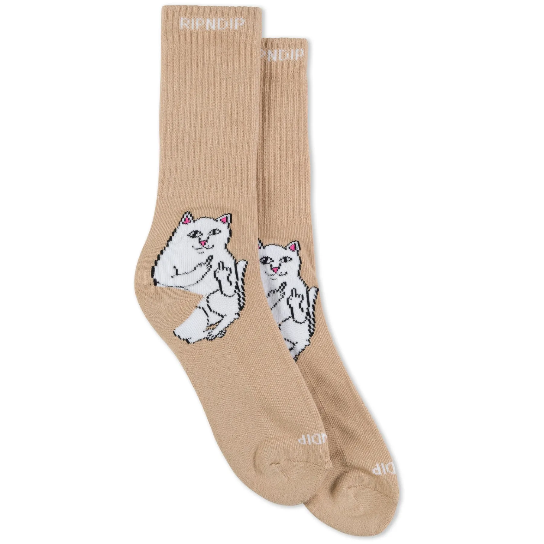 Ripndip Socks|Stocking Stuffers<Lord Nermal Socks (Almond)