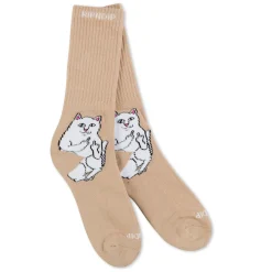Ripndip Socks|Stocking Stuffers<Lord Nermal Socks (Almond)