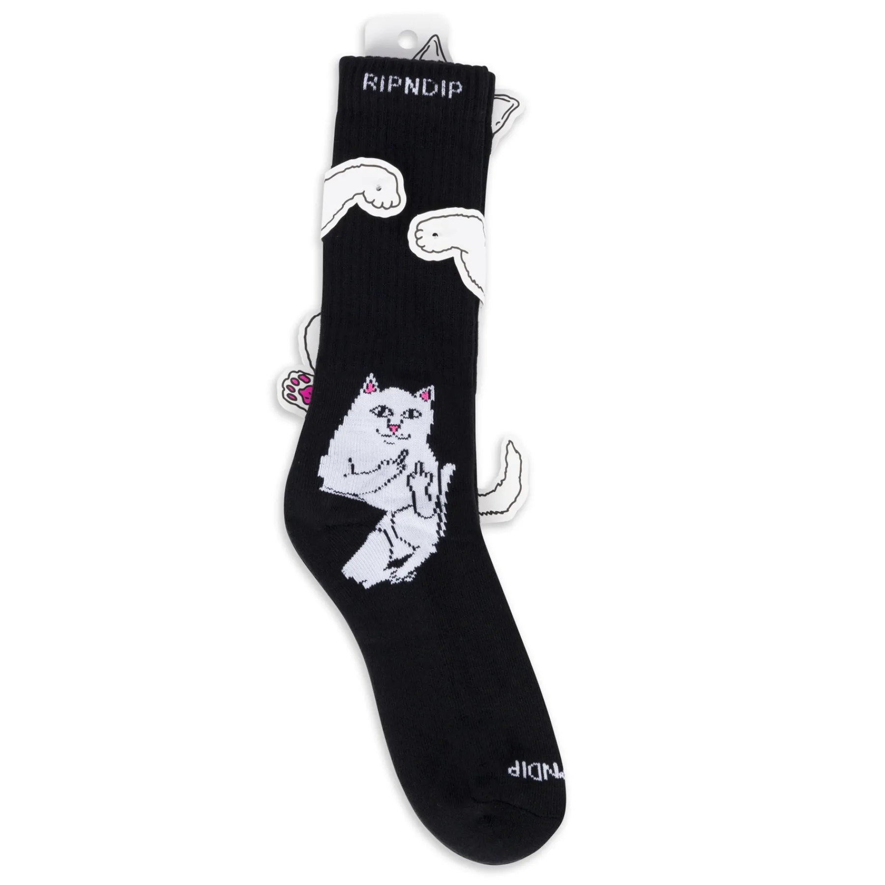 Ripndip Socks|Stocking Stuffers<Lord Nermal Socks (Black)