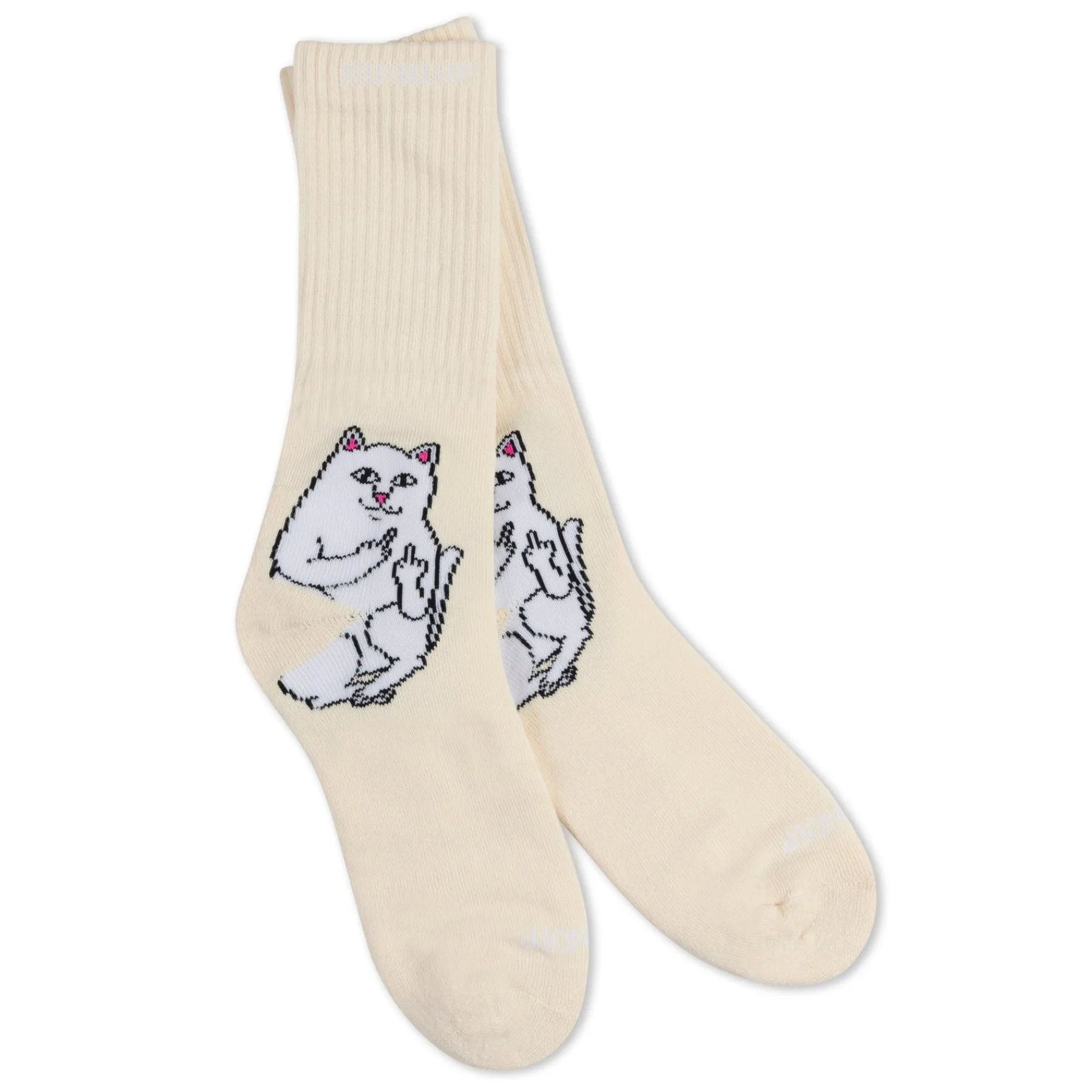 Ripndip Socks|Stocking Stuffers<Lord Nermal Socks (Off White)