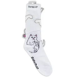 Ripndip Socks|Stocking Stuffers<Lord Nermal Socks (White)