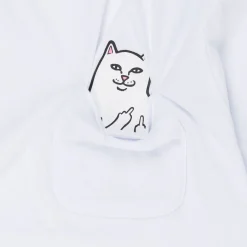 Ripndip Short Sleeve Tees|Lord Nermal Tees<Lord Nermal S/S Pocket Tee (White)