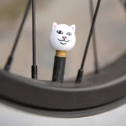 Ripndip Car Accessories<Lord Nermal Tire Caps (White)