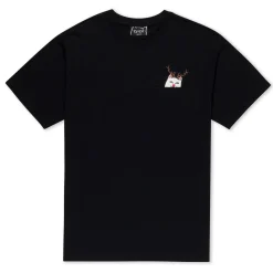 Ripndip Short Sleeve Tees|Lord Nermal Tees<Lord Red Nose Pocket Tee (Black)