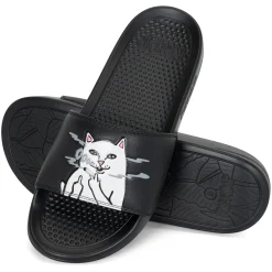 Ripndip Slides / Slippers|Stocking Stuffers<Lord Smokey Slides (Black)