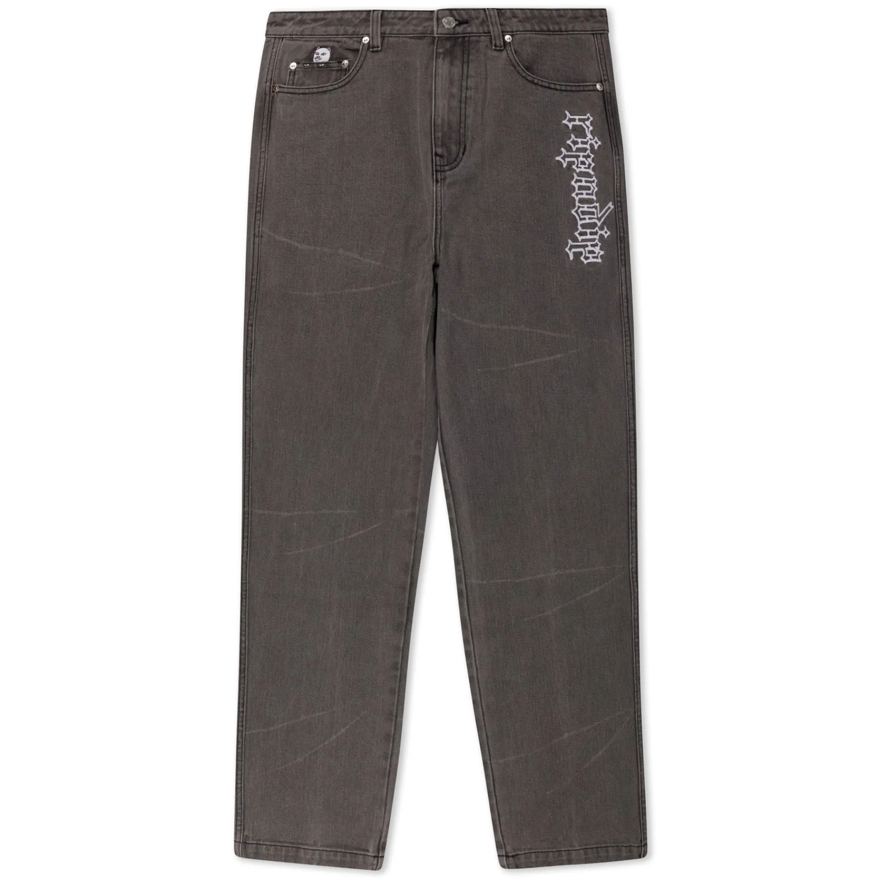 Ripndip Pants<Los Feliz Denim Pants (Charcoal Stone Wash)