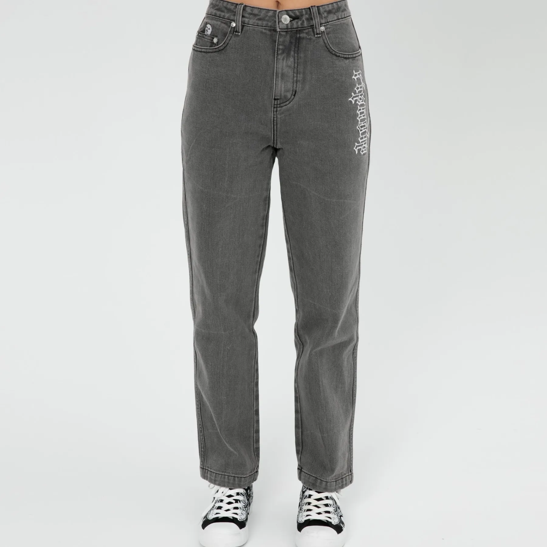 Ripndip Pants<Los Feliz Denim Pants (Charcoal Stone Wash)