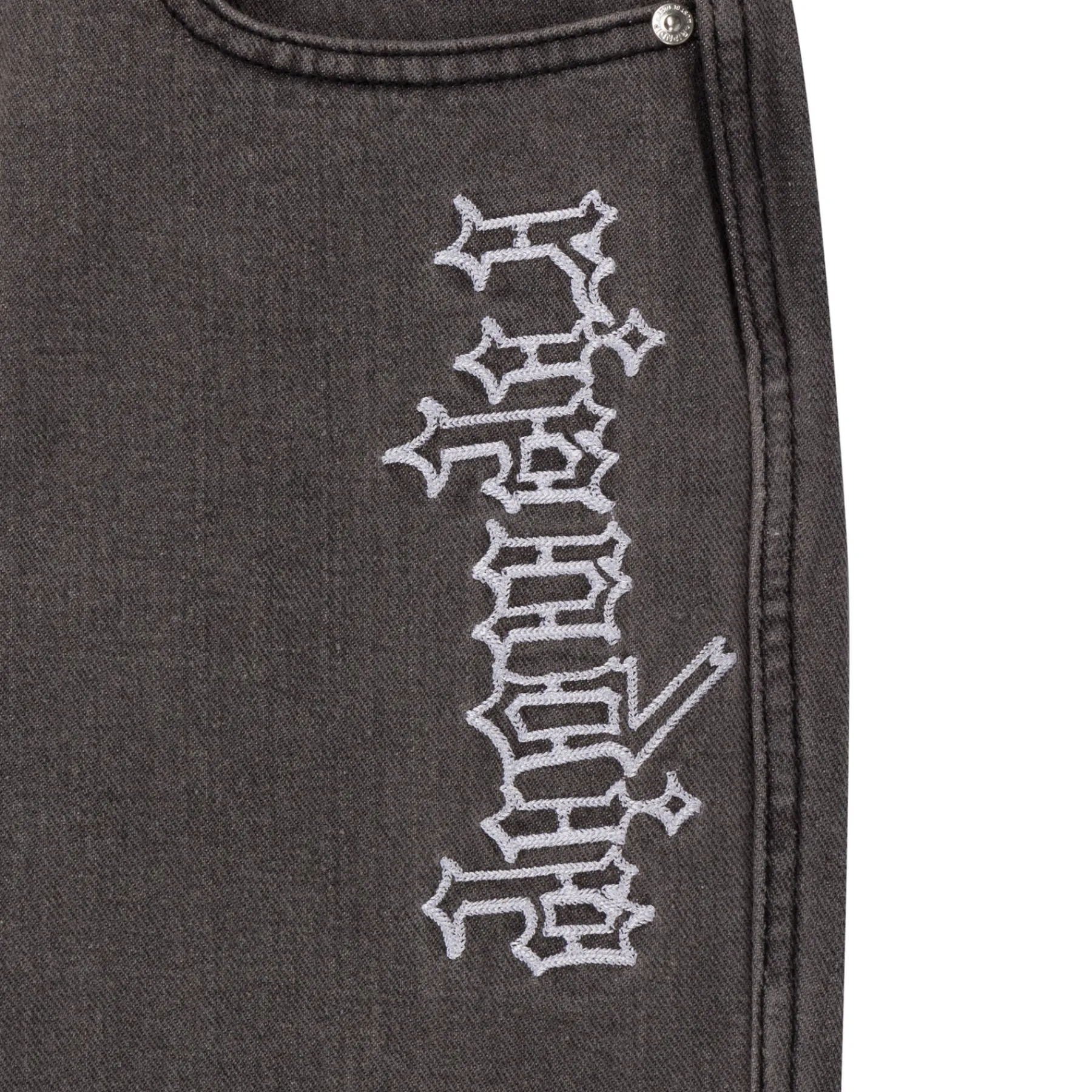 Ripndip Pants<Los Feliz Denim Pants (Charcoal Stone Wash)