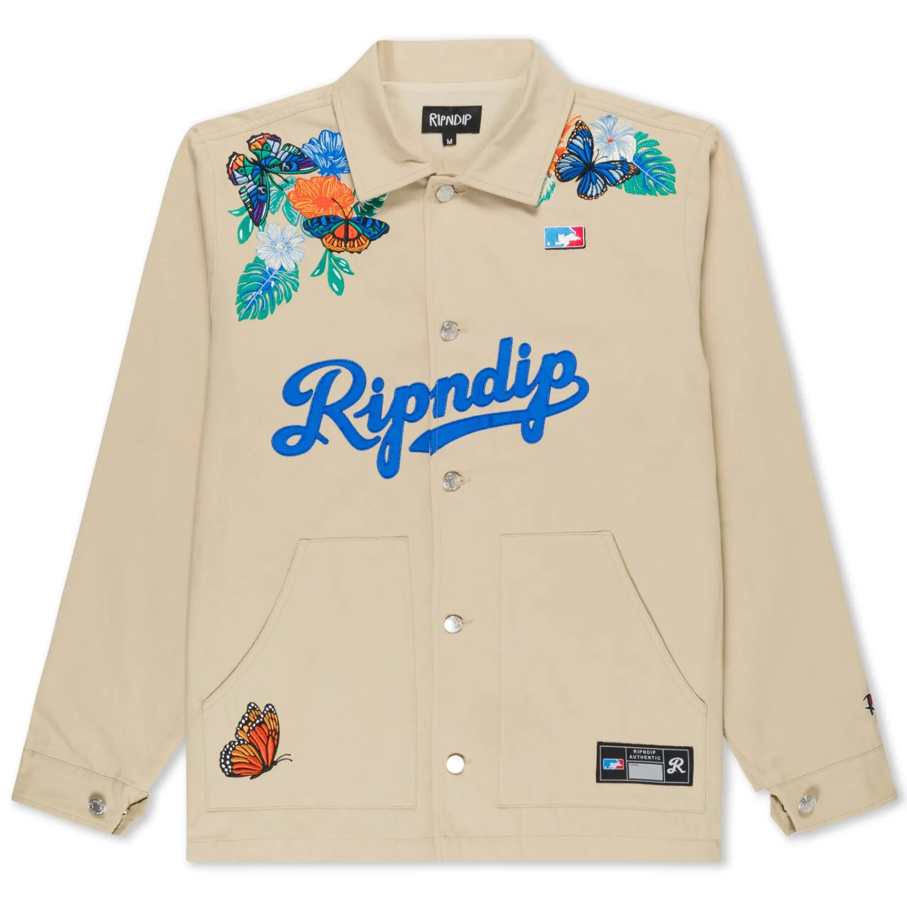 Ripndip Jackets<Los Canvas Button Down Jacket (Khaki)