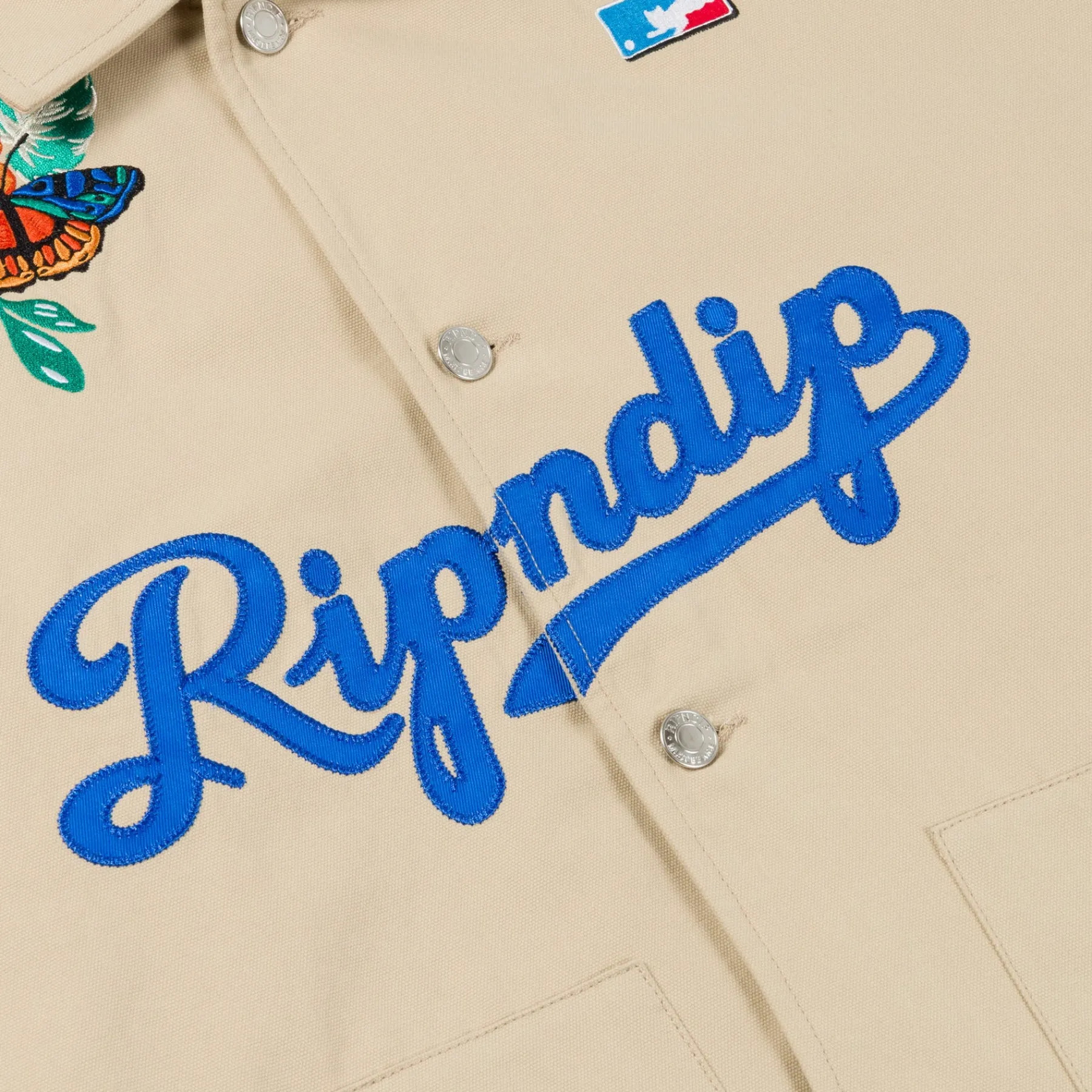 Ripndip Jackets<Los Canvas Button Down Jacket (Khaki)