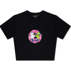 Ripndip Womens|Womens<Love Is Cropped Baby Tee (Black)