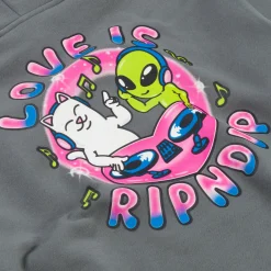 Ripndip Hoodies / Crewnecks|Womens<Love Is Cropped Hoodie (Charcoal)