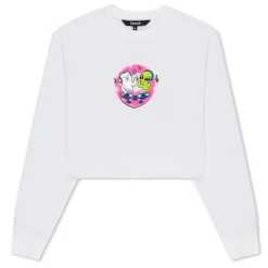 Ripndip Womens|Womens<Love Is Cropped Long Sleeve (White)