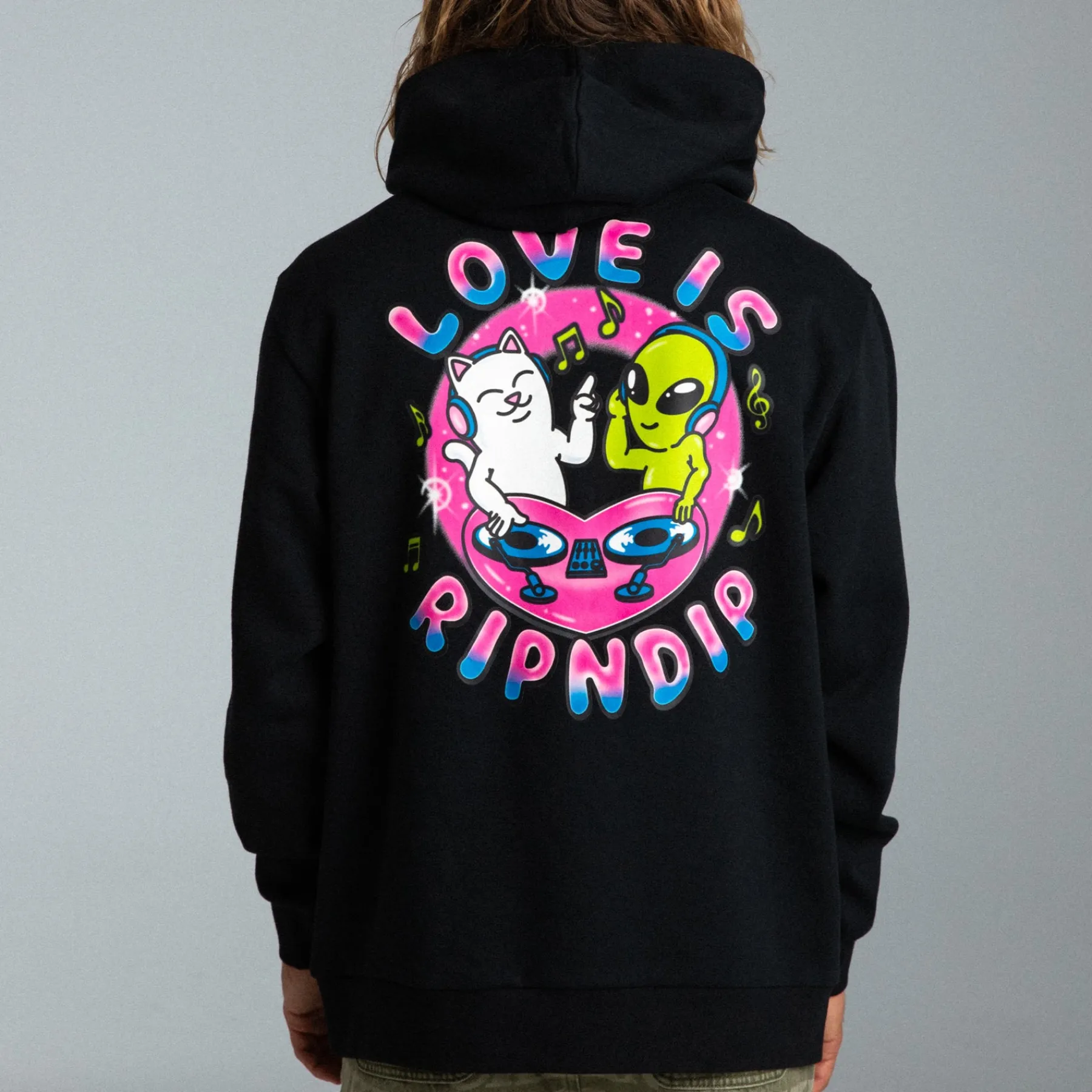 Ripndip Hoodies / Crewnecks<Love Is Hoodie (Black)