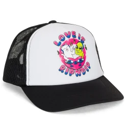 Ripndip Truckers<Love Is Trucker Hat (White/Black)