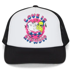 Ripndip Truckers<Love Is Trucker Hat (White/Black)