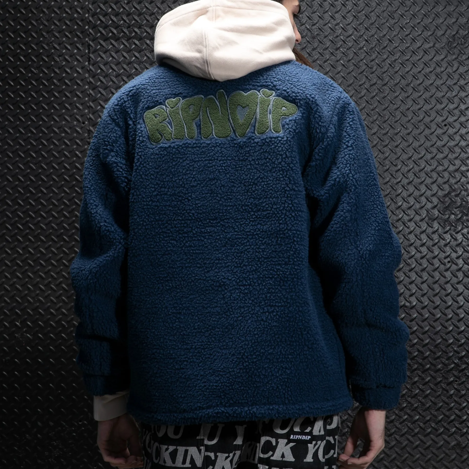 Ripndip Jackets<Love N Dip Sherpa Jacket (Navy)