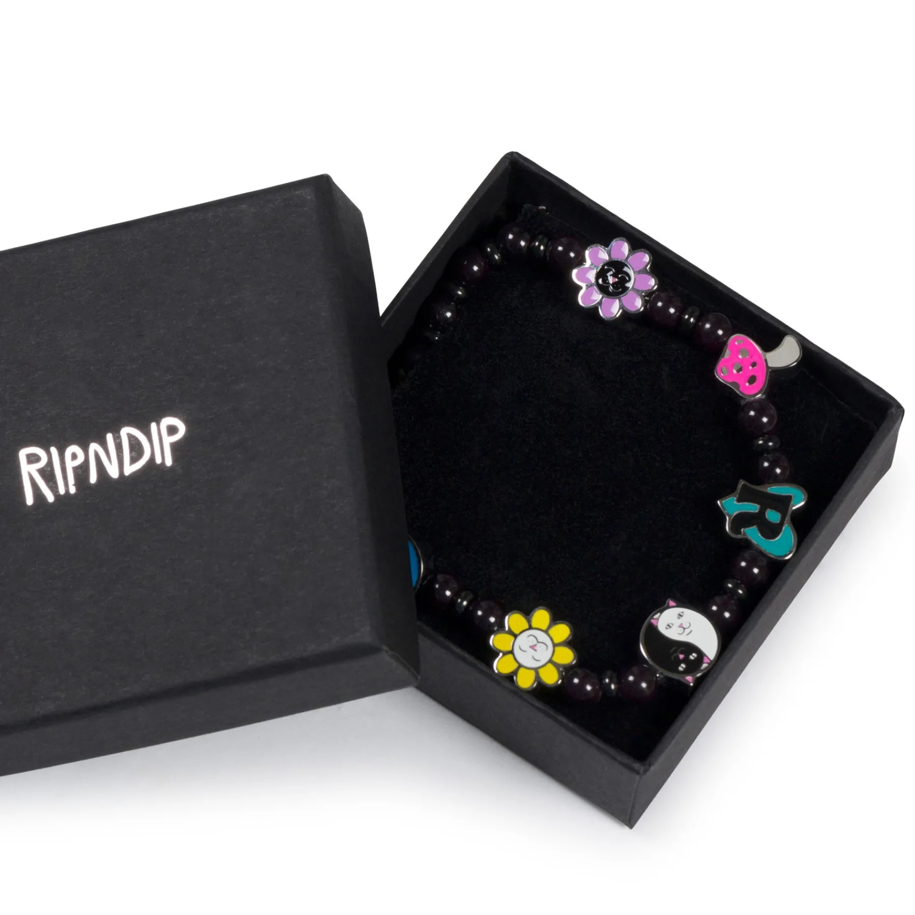 Ripndip Womens|Accessories<Lucky Charms Bracelet (Black)