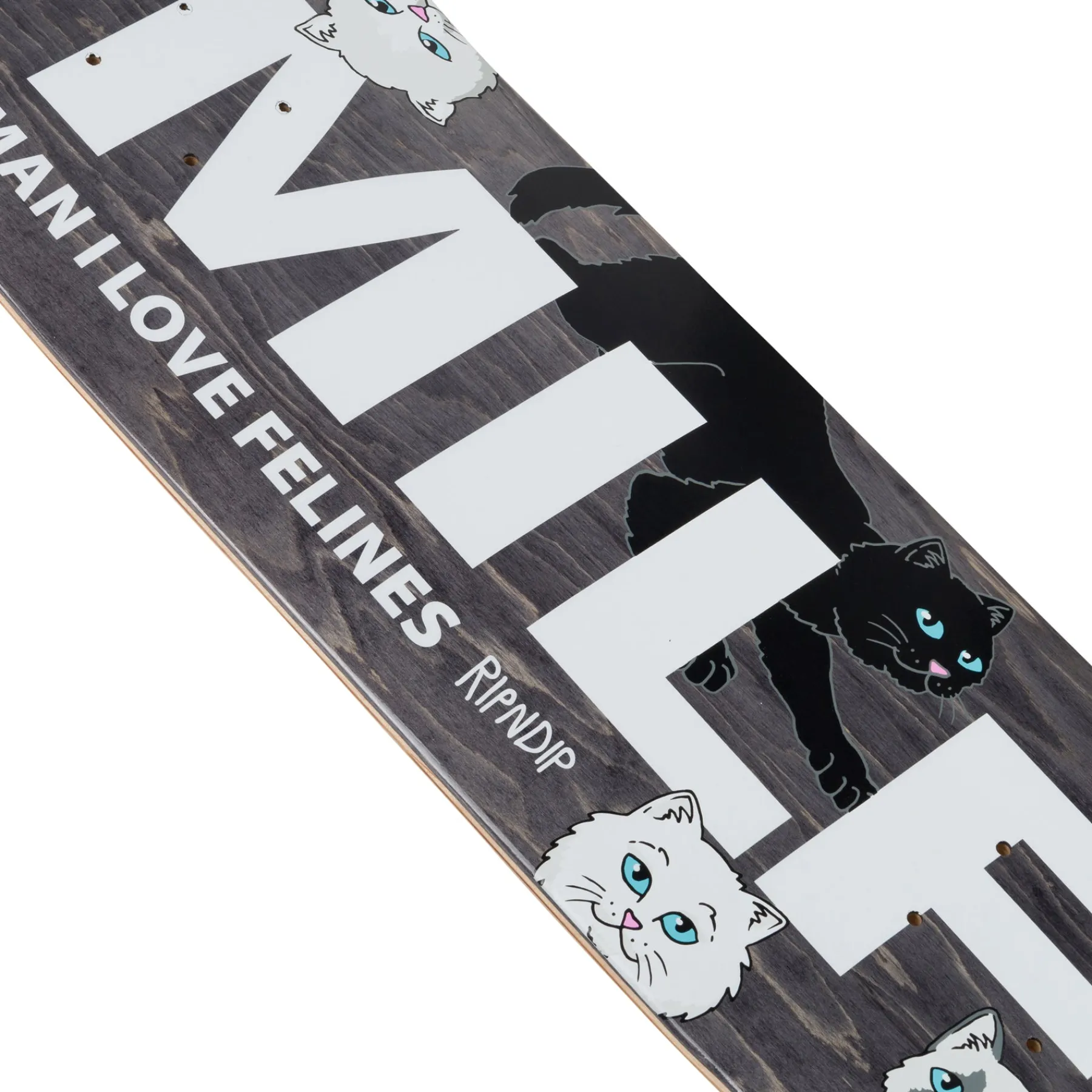 Ripndip Decks<Man I Love Felines Board (Black)