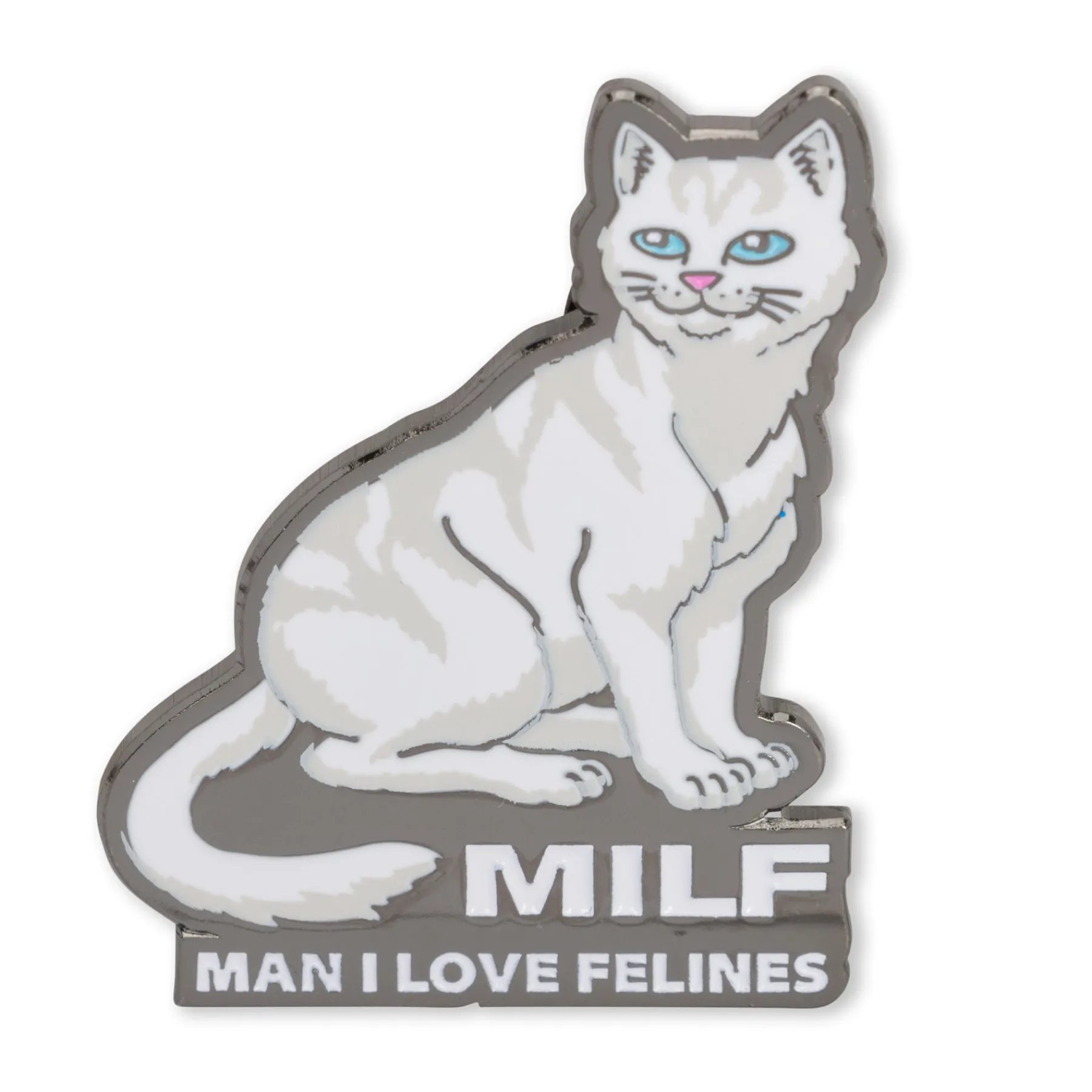 Ripndip Stocking Stuffers|Pins<Man I Love Felines Pin (Multi)