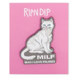 Ripndip Stocking Stuffers|Pins<Man I Love Felines Pin (Multi)