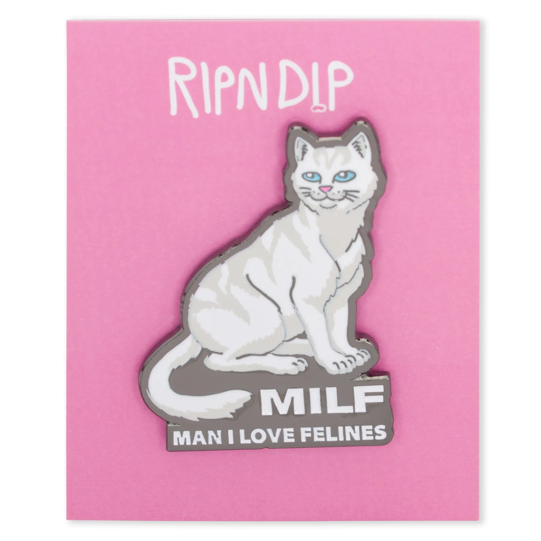 Ripndip Stocking Stuffers|Pins<Man I Love Felines Pin (Multi)