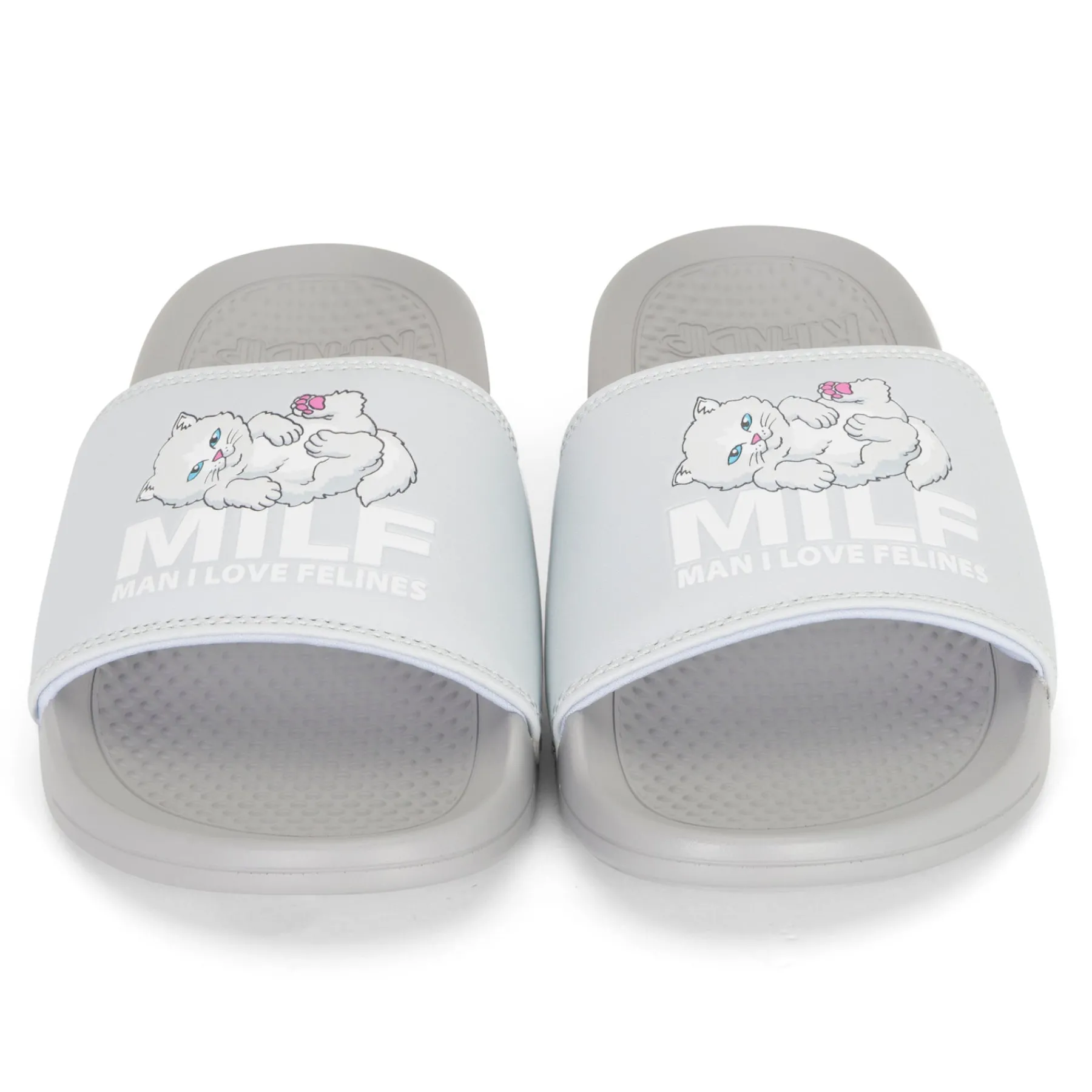 Ripndip Slides / Slippers|Shoes<Man I Love Felines Slides (Grey)