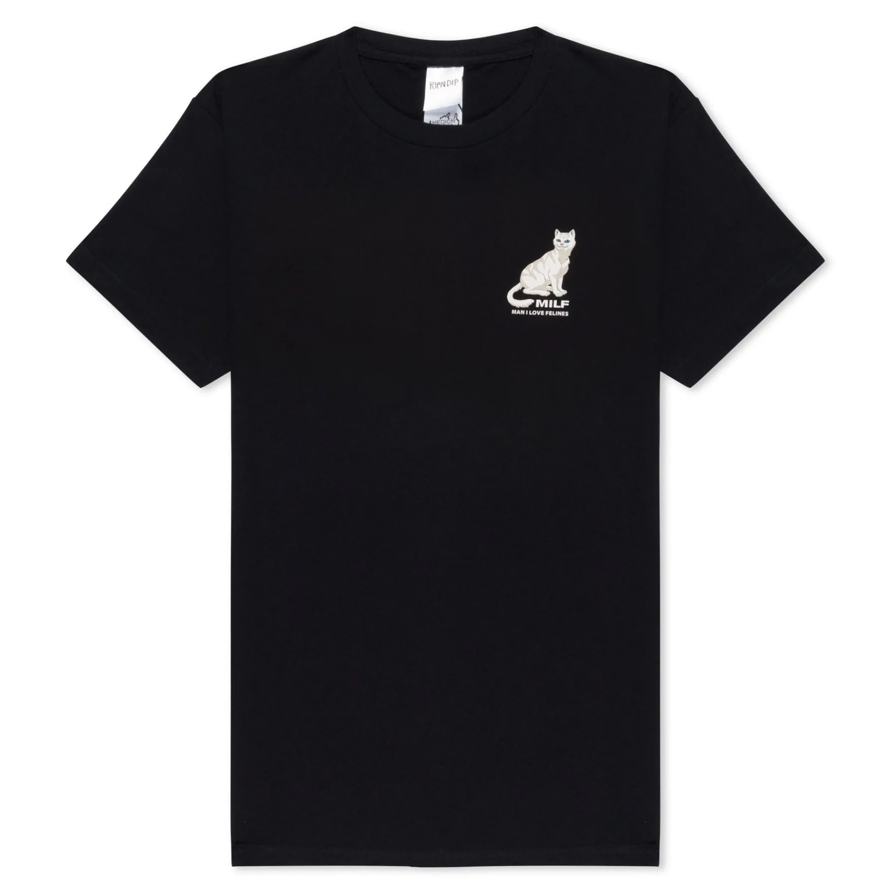 Ripndip Short Sleeve Tees<Man I Love Felines Tee (Black)