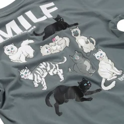 Ripndip Short Sleeve Tees<Man I Love Felines Tee (Charcoal)
