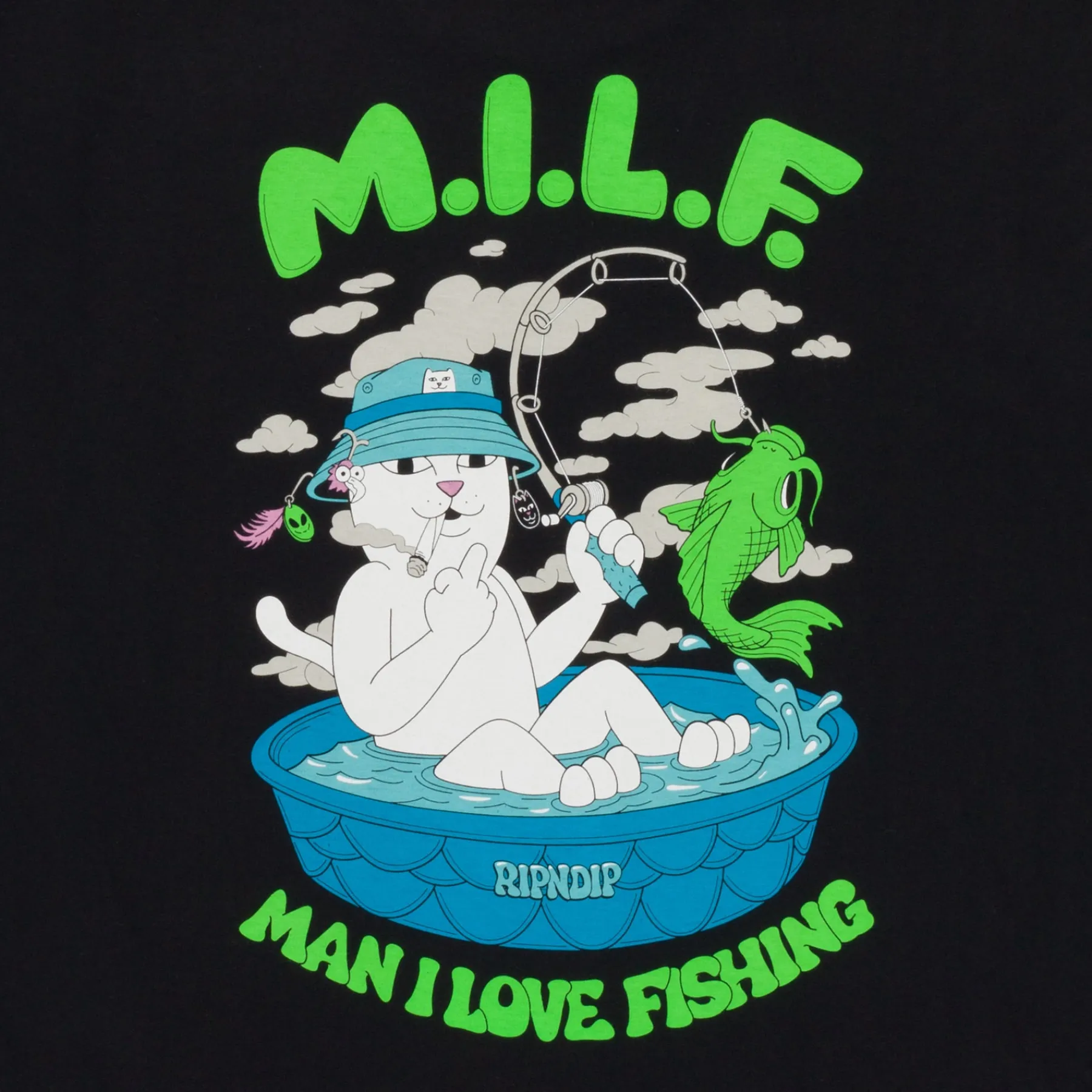 Ripndip Short Sleeve Tees<MILF Tee (Black)