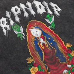 Ripndip Womens|Womens<Mother Nerm Cropped Baby Tee (Black Wash)