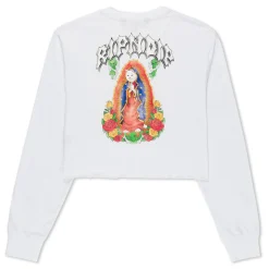 Ripndip Womens|Womens<Mother Nerm Cropped Long Sleeve (White)