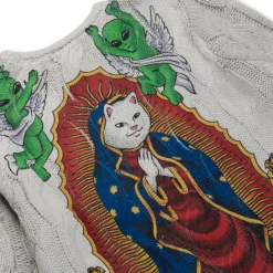Ripndip Knits / Sweaters<Mother Nerm Knit Sweater (Grey)