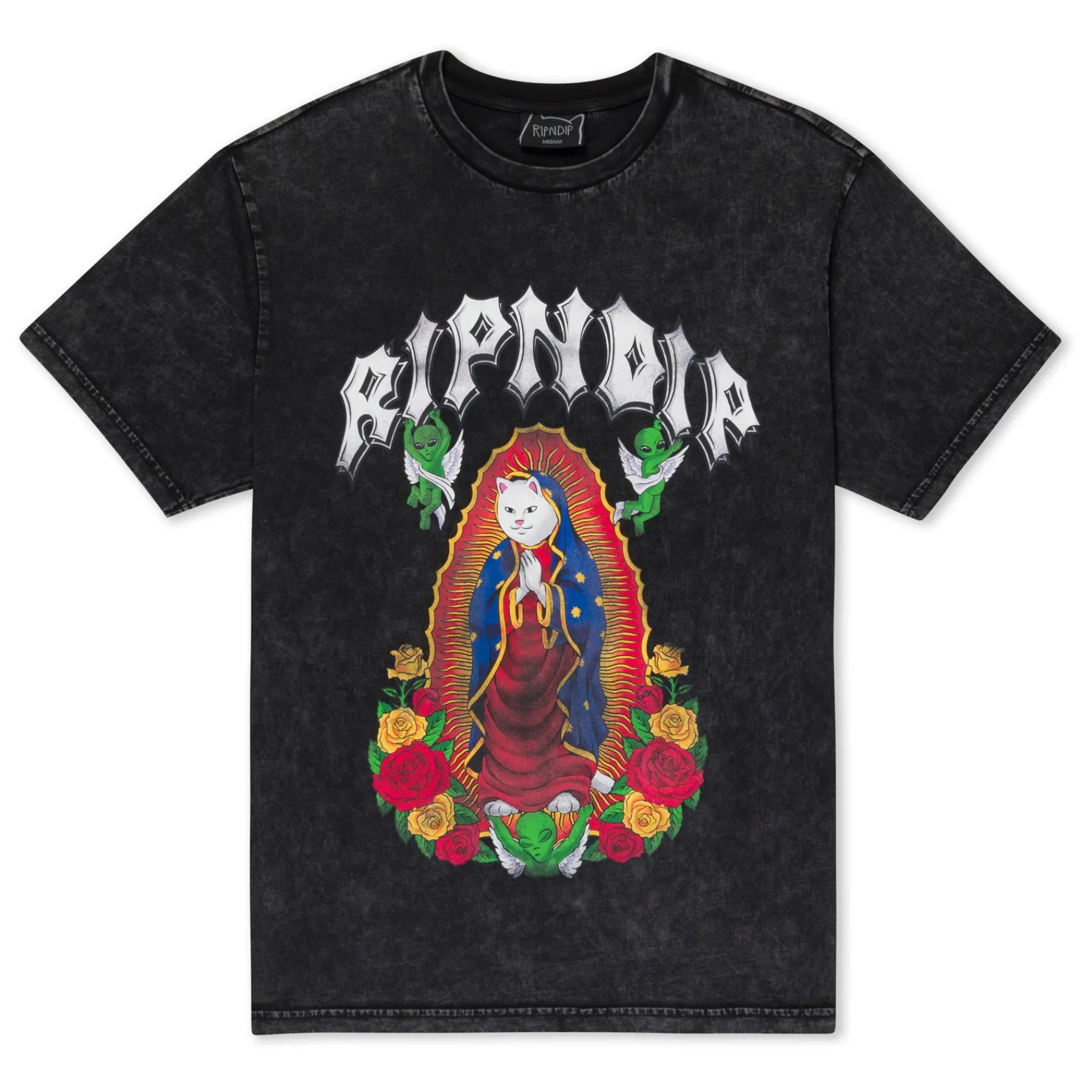 Ripndip Short Sleeve Tees<Mother Nerm Tee (Black Wash)