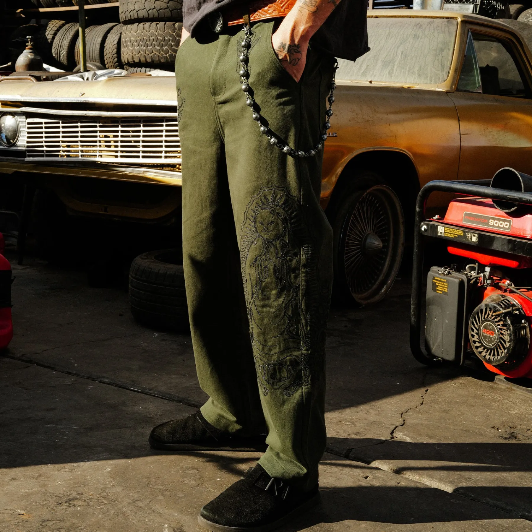Ripndip Pants<Mother Nerm Twill Pants (Dark Olive)