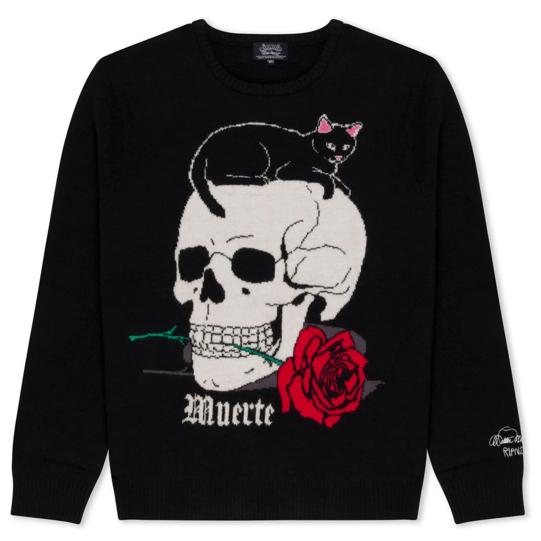 Ripndip Knits / Sweaters<Muerte Knit Sweater (Black)