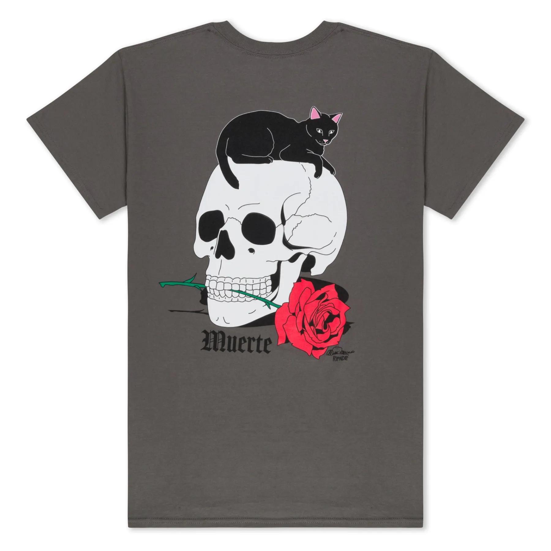 Ripndip Short Sleeve Tees<Muerte Tee (Charcoal)