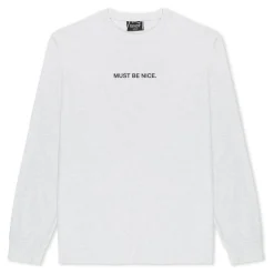 Ripndip Long Sleeve Tees|Stocking Stuffers<Must Be Nice Long Sleeve (Ash Heather)