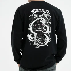 Ripndip Long Sleeve Tees|Stocking Stuffers<Mystic Jerm LS (Black)