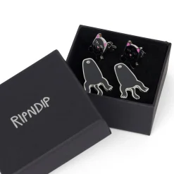 Ripndip Womens|Accessories<Naughty Jerm Earrings (Black)