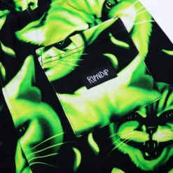 Ripndip Sweats|Shorts<Neon Cat Sweatshorts (Black/Neon)