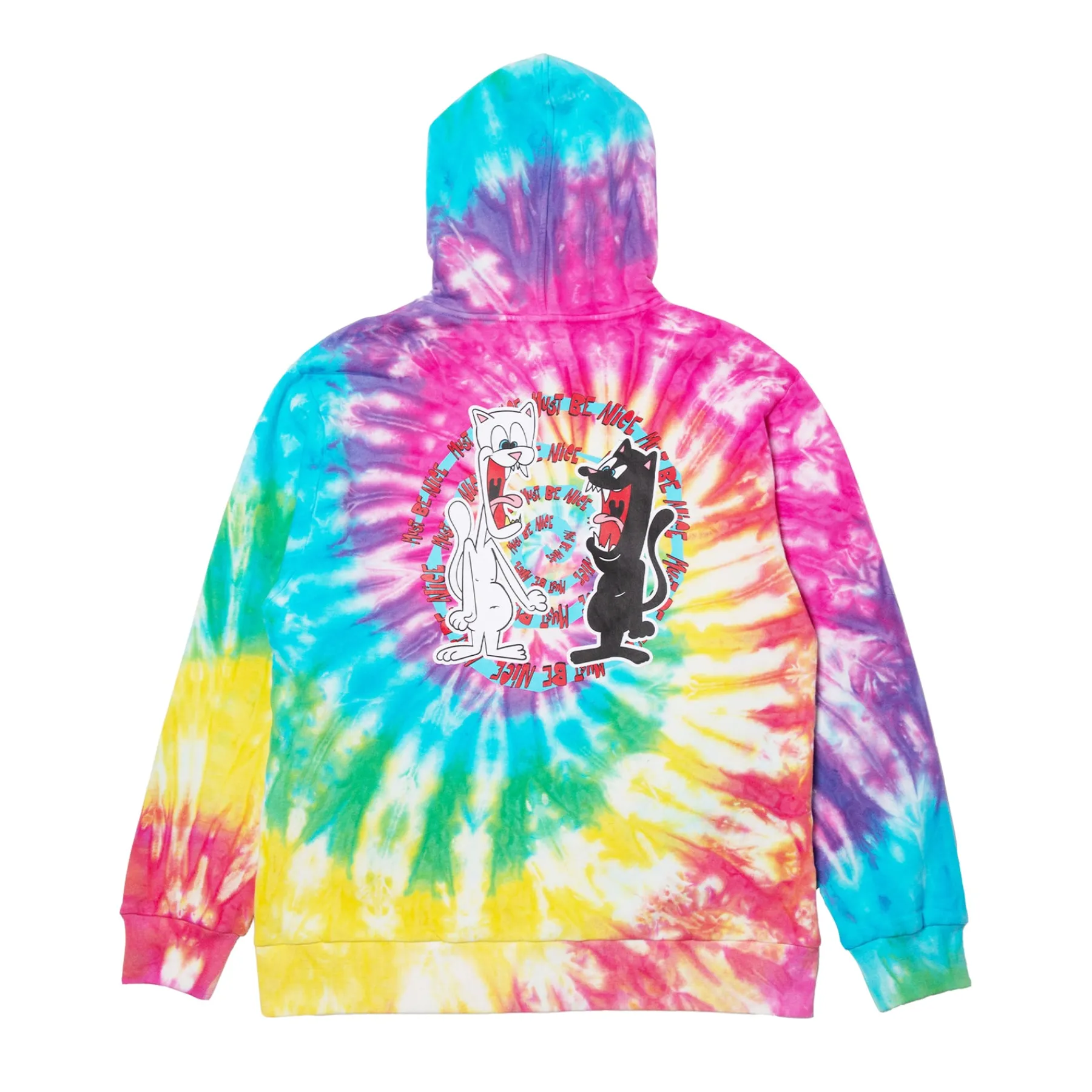 Ripndip Hoodies / Crewnecks<Nerm & Jerm Show Hoodie (Rainbow Spiral Dye)