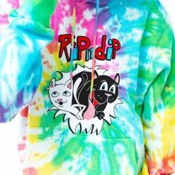 Ripndip Hoodies / Crewnecks<Nerm & Jerm Show Hoodie (Rainbow Spiral Dye)