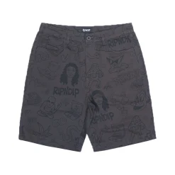 Ripndip Shorts|Stocking Stuffers<Nerm Doodle Twill Shorts (Chocolate)