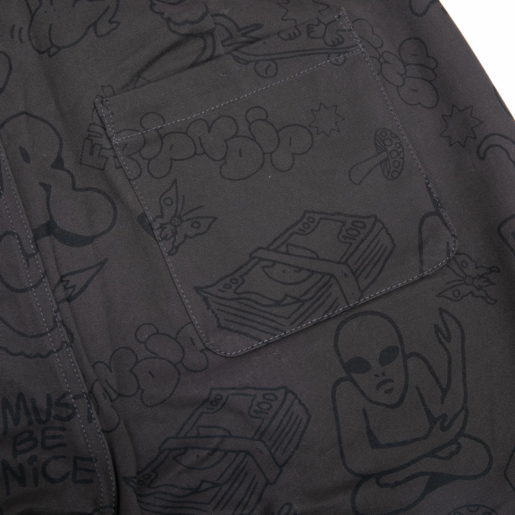 Ripndip Shorts|Stocking Stuffers<Nerm Doodle Twill Shorts (Chocolate)