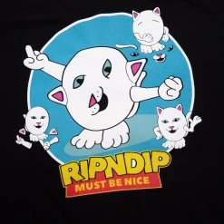 Ripndip Short Sleeve Tees|Stocking Stuffers<Nerm Story Tee (Black)