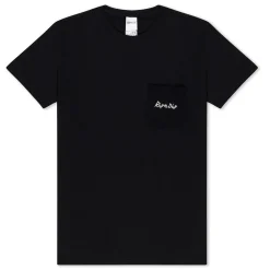 Ripndip Short Sleeve Tees<Nermal Lisa Pocket Tee 2.0 (Black)