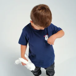 Ripndip Short Sleeve Tees|Kids<Nermal Loves Kid Pocket Tee (Navy)