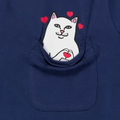 Ripndip Short Sleeve Tees|Kids<Nermal Loves Kid Pocket Tee (Navy)