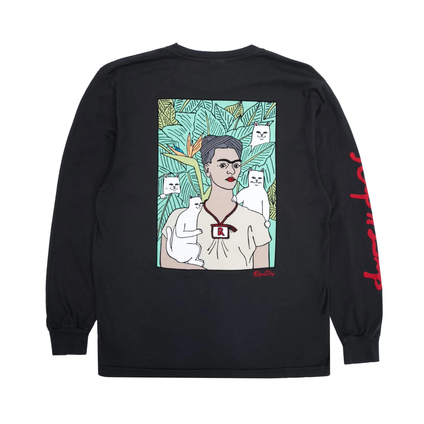 Ripndip Long Sleeve Tees<Nermal Portrait L/S (Vintage Black)